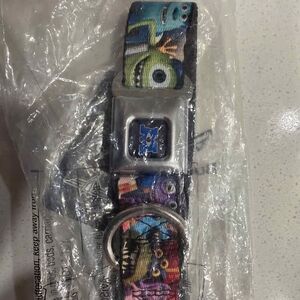 Buckle Down Dog Collar Pixar Monsters University SMALL